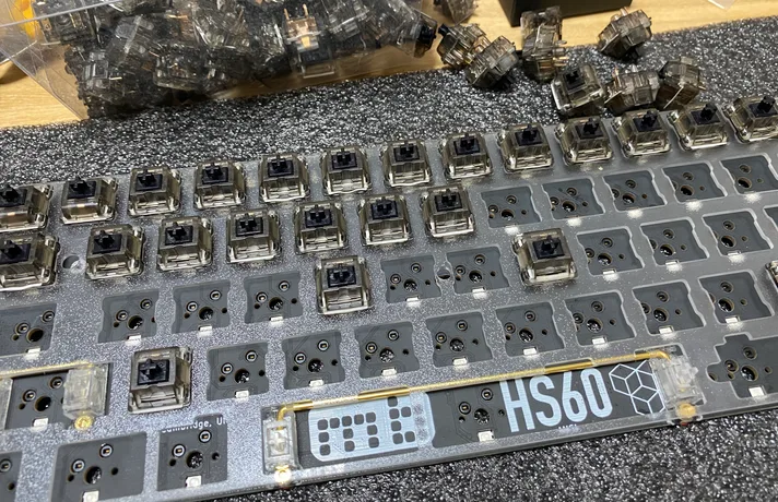 photo — keyboard build